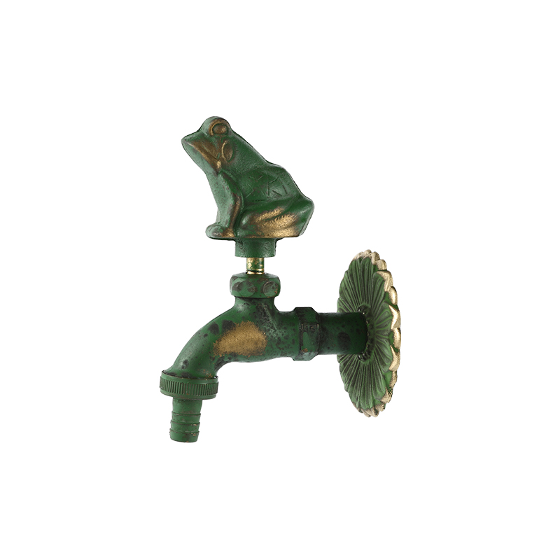 YT3014 Grifo con forma de rana, verde 1/2"