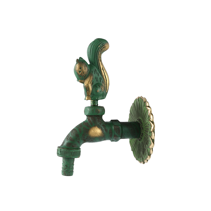 YT3032 Grifo con forma de ardilla, verde 1/2"