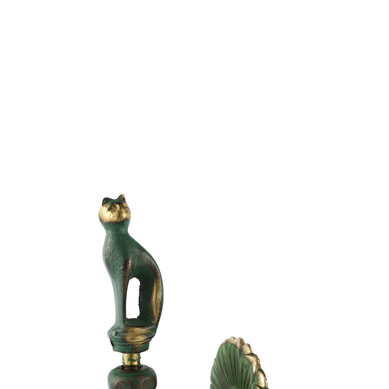 YT3020 Grifo con forma de leopardo, verde 1/2"