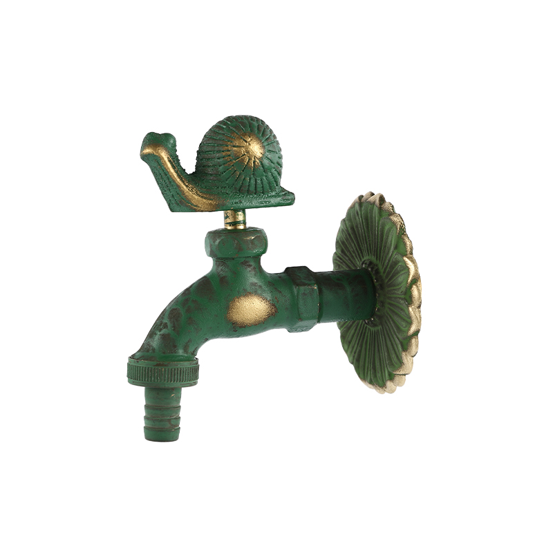 YT3030 grifo con forma de caracol, verde 1/2"