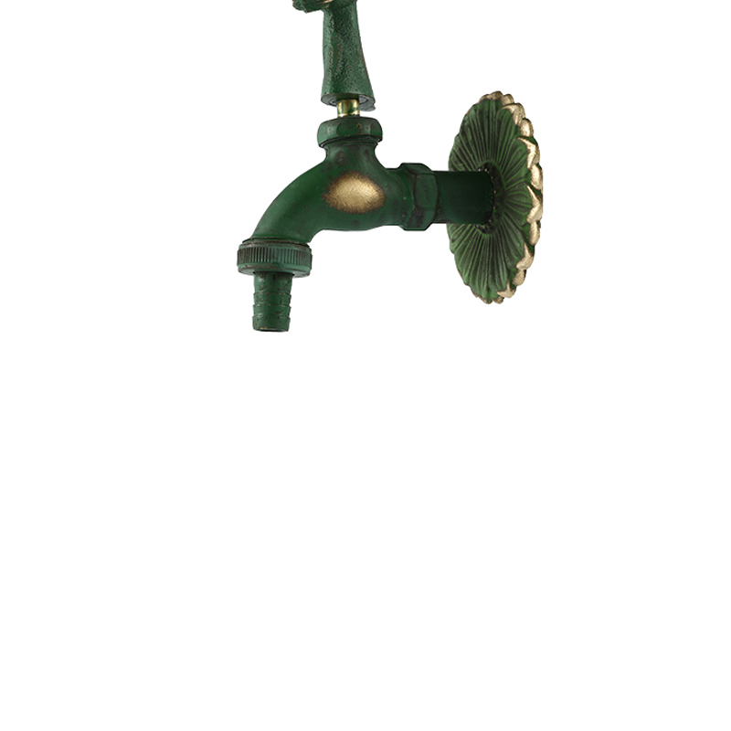 YT3012 verde, forma de caballo bibcock1/2"